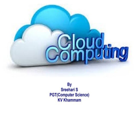 Cloud Computing- Sreehari S
