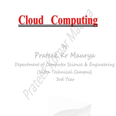 Cloud computing | PPT