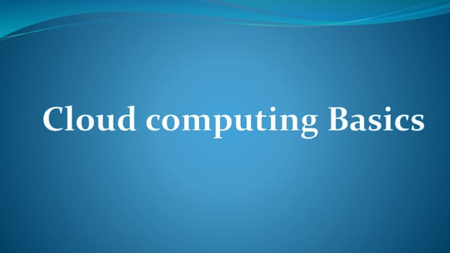 What Is Cloud Computing? | Jacovia Cartwright