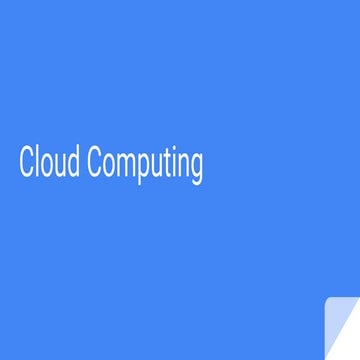 Cloud computing