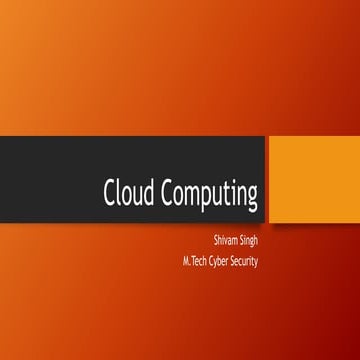 Cloud computing