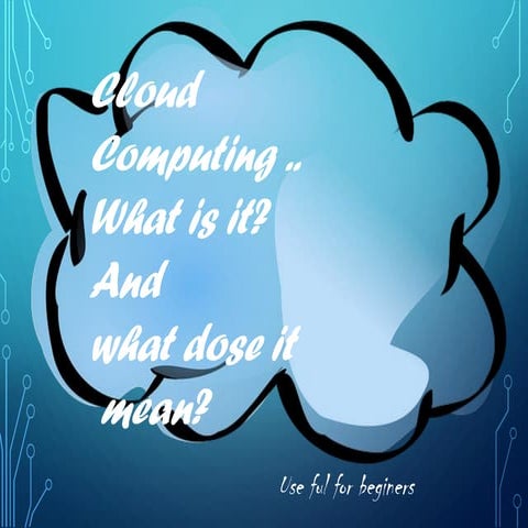 Cloud computing