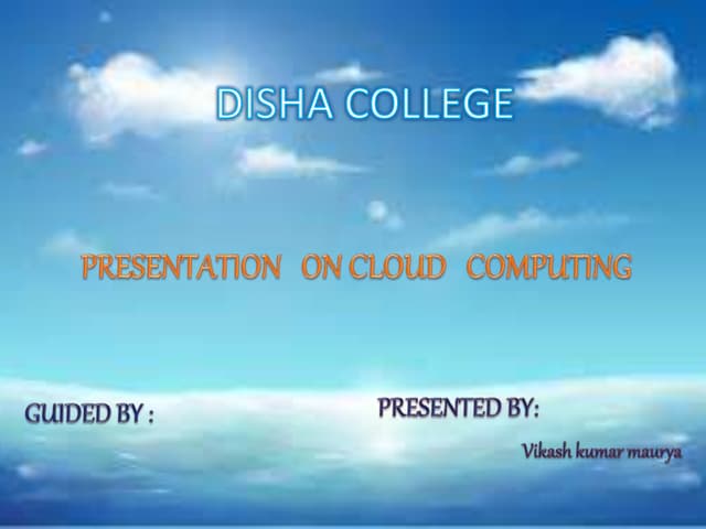 Cloud computing