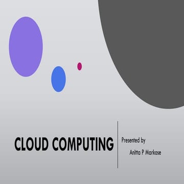 Introduction to Cloud computing