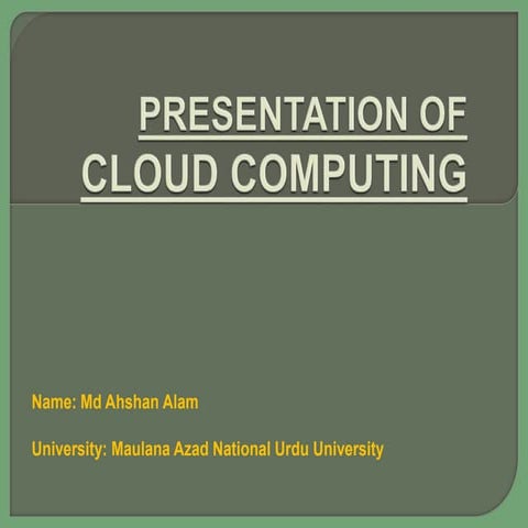 Cloud computing ppt | PPT