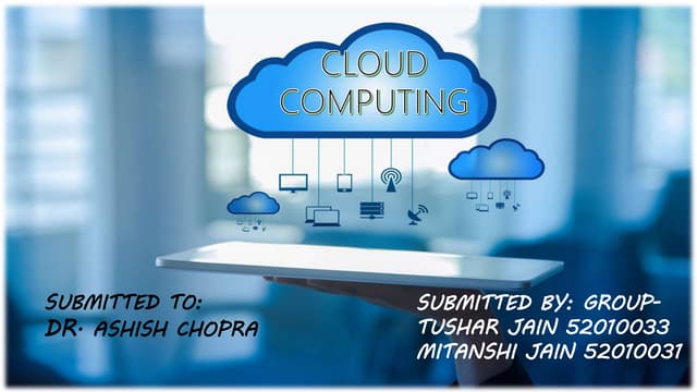 Cloud computing