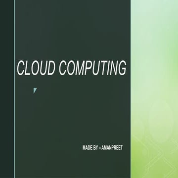 cloud computing.pptx. on ip subject for ip students | PPTX