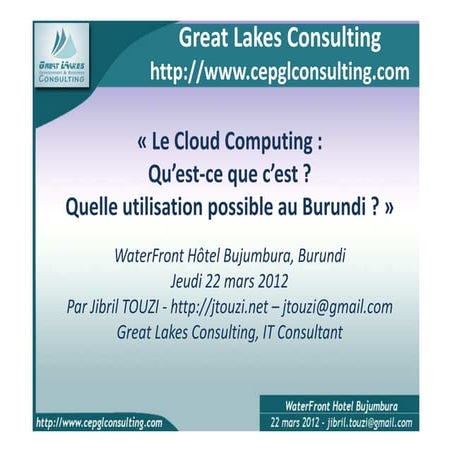 Le Cloud Computing
