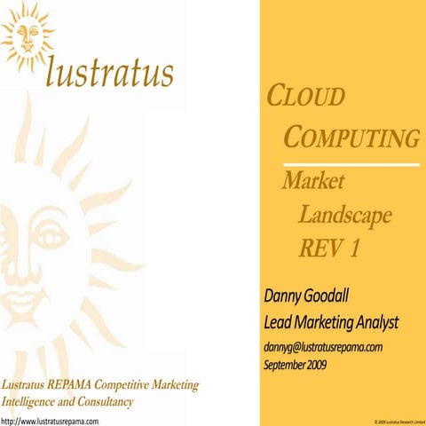 A Market Landscape/Taxonomy/Segmentation Model for Cloud Computing Rev 1 (0.92)