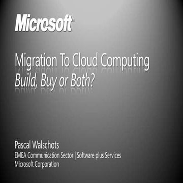 Cloud Computing   Pascal Walschots