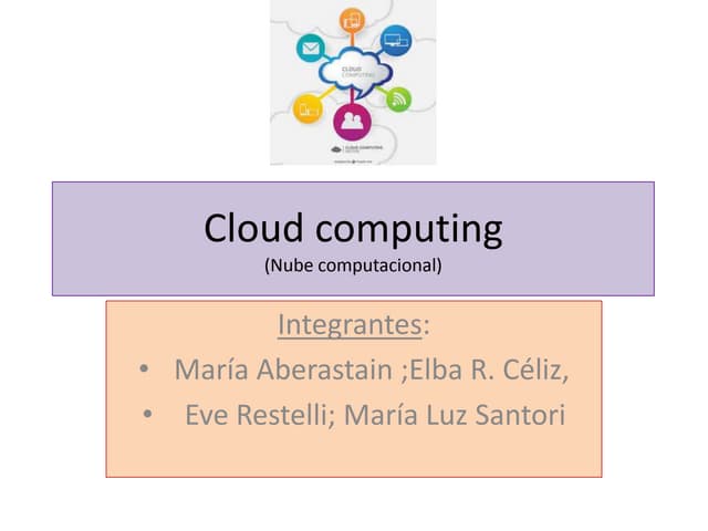 Cloud computing  slideshare