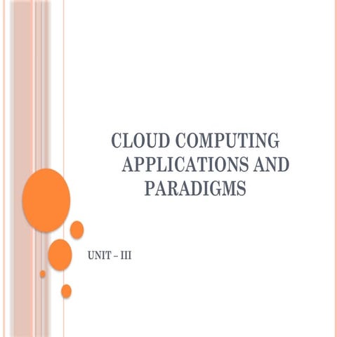 Cloud Computing - UNIT - III.pptx PPT for Cloud