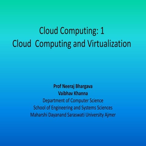 Cloud computing 11 virtualization