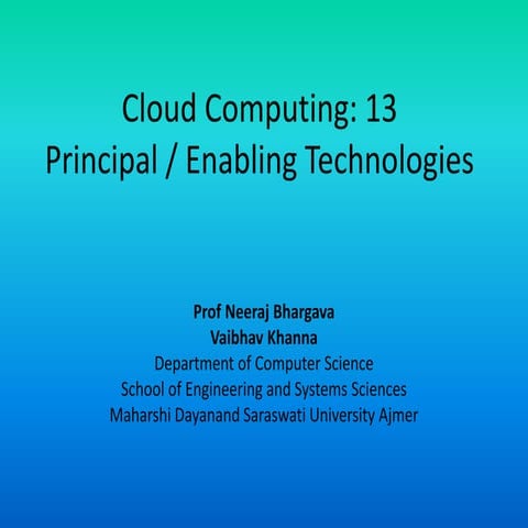 Cloud computing 13 principal enabling technologies | PPTX | Cloud ...