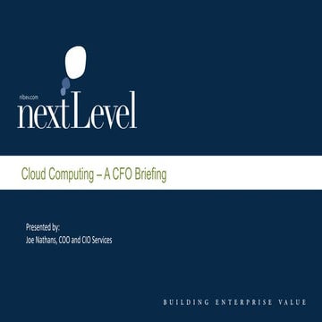 Cloud Computing – A CFO Briefing