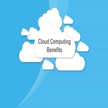 Cloud Computing Benefits