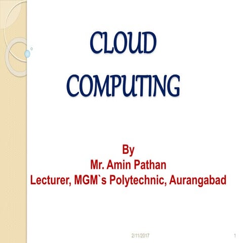 Cloud computing by amin