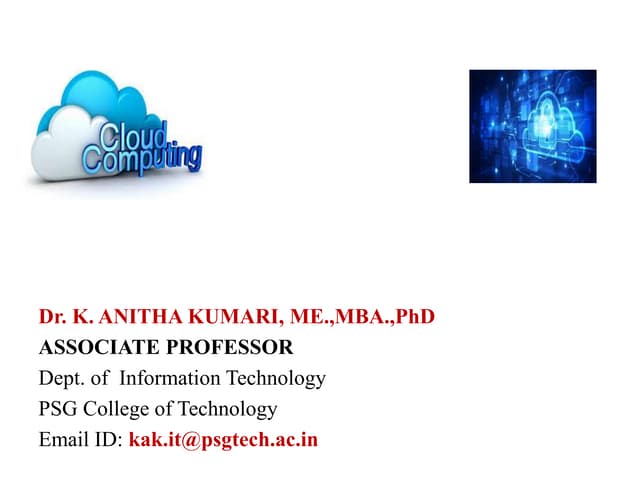Cloud computing components