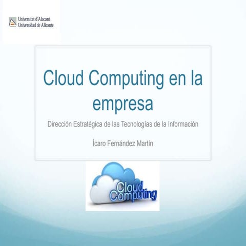 Cloud Computing Empresa