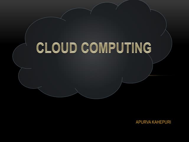 Cloud computing 