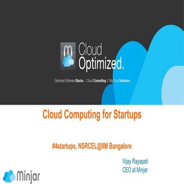 Cloud computing for startups