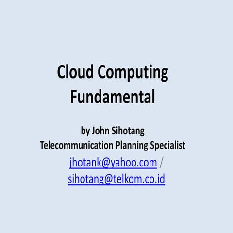 Prinsip Dasar Cloud Computing