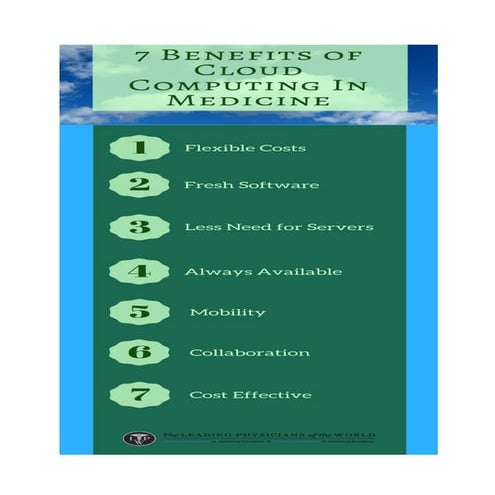 Cloud computing in healthcare 