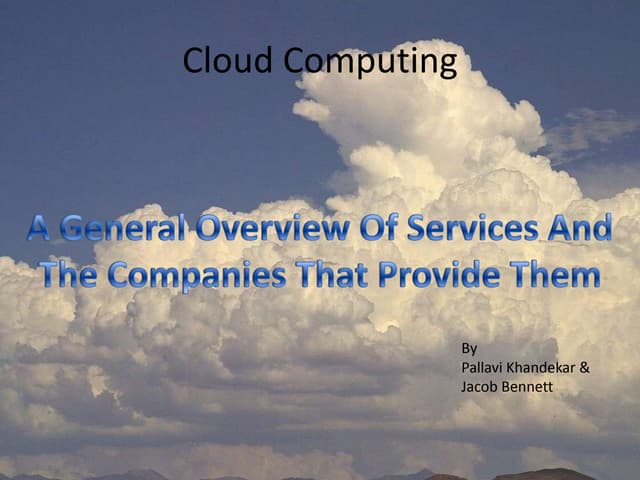 Bright and Gray areas of Clound Computing