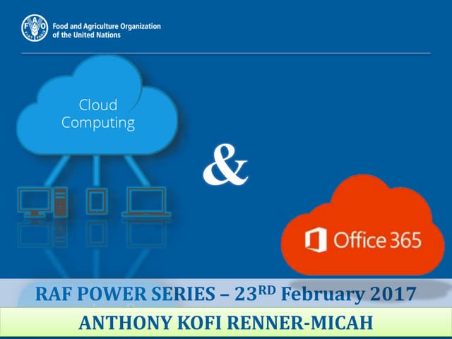 Cloud Computing & Office365