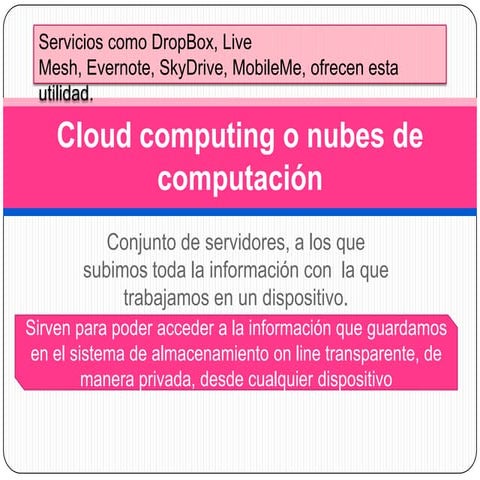 Cloud computing o nubes de computación