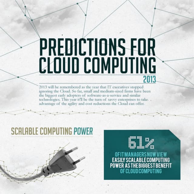 Cloud computing predictions for 2013