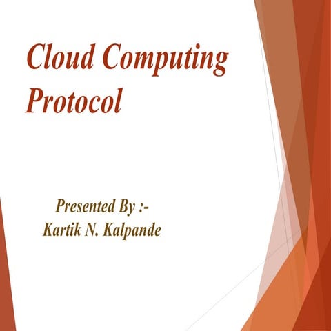 Cloud computing protocol | PPT | Cloud Computing | Internet