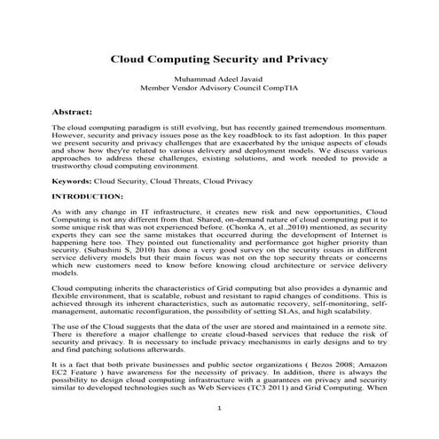 Cloud computing security and privacy
