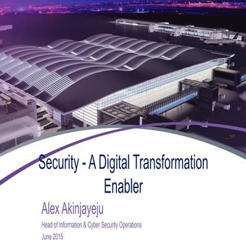 Security - A Digital Transformation Enabler