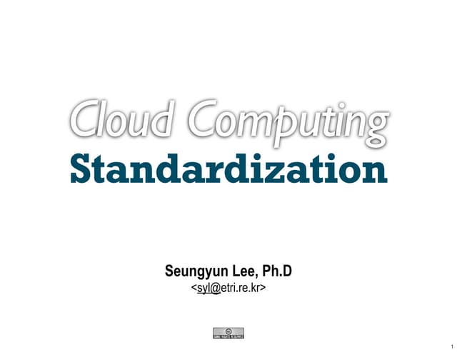 Cloud computing standards