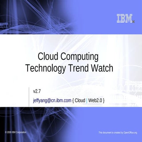 Cloud Computing Technology Trend Watch