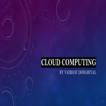 Cloud Computing Vai Pptx For The Project Pptx
