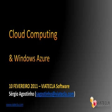 Cloud Computing & Windows Azure