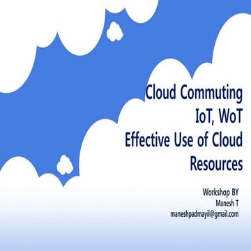 Cloud computing workshop