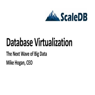 Database Virtualization: The Next Wave of Big Data