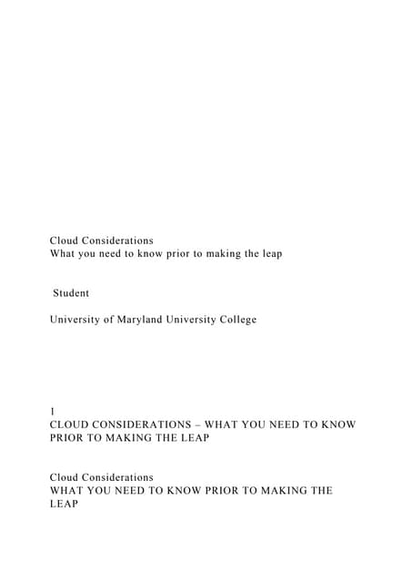 Cloud Considerations What you need to kn.docx