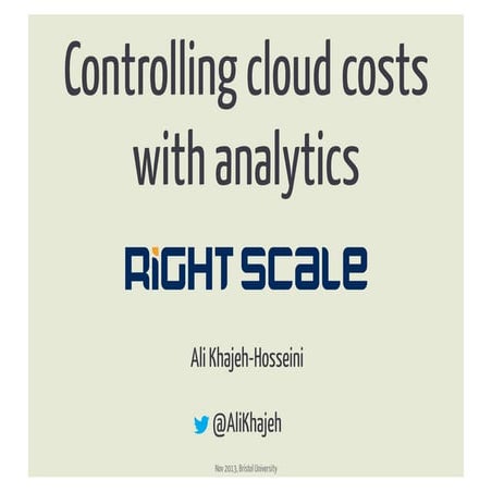 Controlling cloud costs with analytics