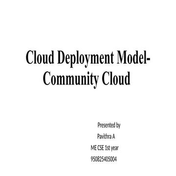 Community cloud | PPTX