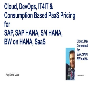 Cloud dev ops costs prices sap hana ms