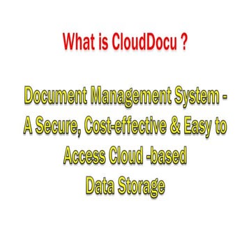 Cloud docu ppt