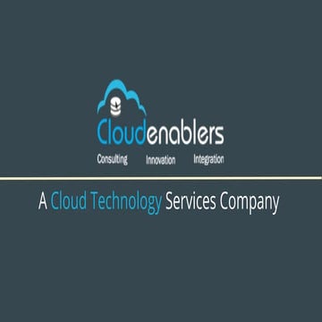 Cloudenablers   startup deck