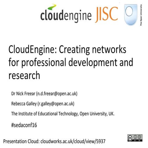 Cloudengine at SEDA 2011