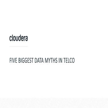The 5 Biggest Data Myths in Telco: Exposed