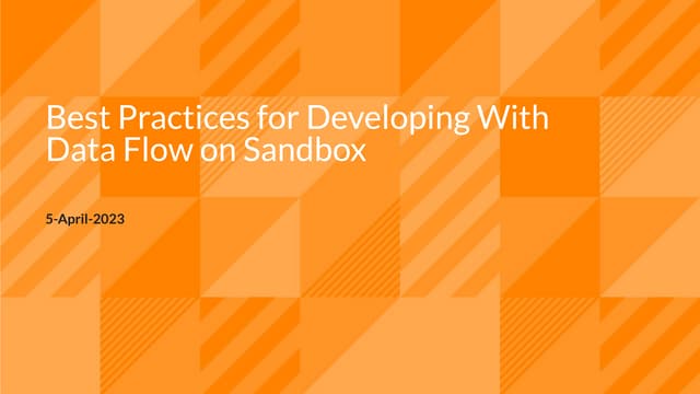 Cloudera Sandbox Event Guidelines For Workflow