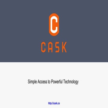 Cloudera Showcase Cask